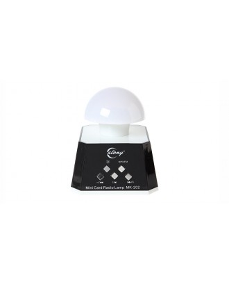 Mini Mushroom Figure LED Lamp Speaker w/ Radio