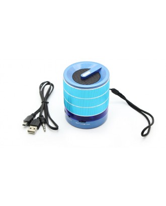 F61 Rechargeable Mini Speaker w/ FM Transmitter (Blue)