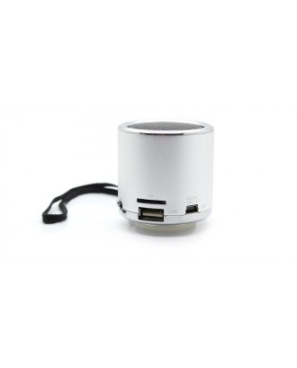 Z-12 Rechargeable Mini Speaker w/ FM Transmitter (Silver)