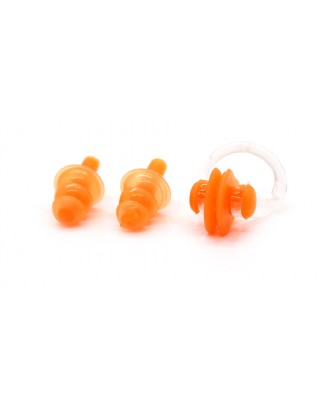 Swimming Nose Clips + Silicone Earplugs Set