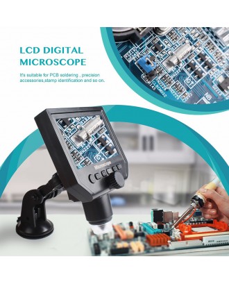 1-600x 3.6MP USB Digital Electronic Microscope Portable 8 LED VGA Microscope With 4.3&quot; HD OLED Screen For Pcb Motherboard Repair