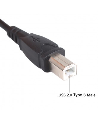 50cm 1.5Ft USB 2.0 Type A Female to USB B Male Scanner Printer Extension Adapter Cable