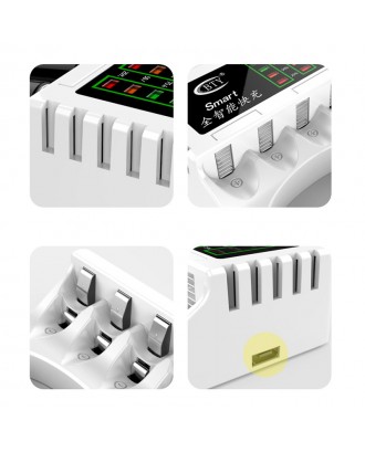 Intelligent Fast Led Charger for AA AAA Ni-MH Ni-Cd Rechargeable battery