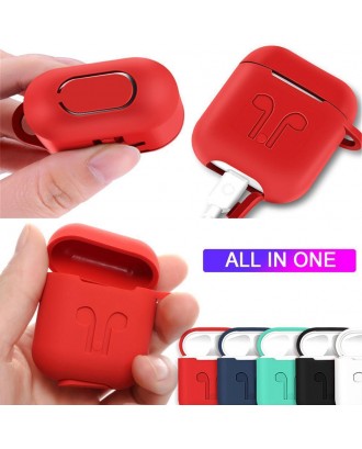 For Apple AirPods Case Protective Silicone Cover AirPod Earphone Charger Skin A+