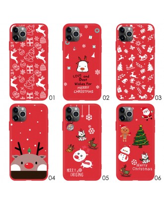 Christmas Phone Case For ihpone 11 Shockproof Cover TPU Silicone Case