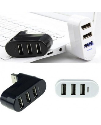 High Quality For Laptop For PC Hub USB Rotate Splitter Mini Adapter 3 Ports