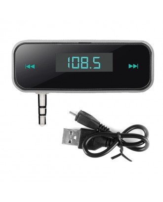 Wireless 3.5mm Car Kit Modulator Handsfree MP3 Audio Music Player FM Transmitter In-car LCD Vehicle
