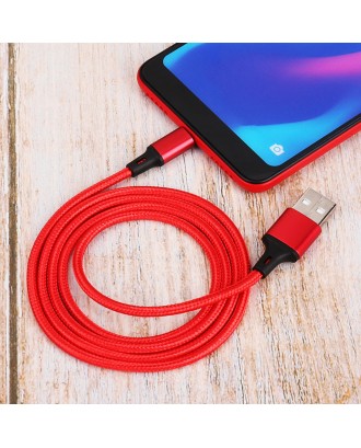 Type-C Cable For Android Mobile Phone Fast Charging Max 3A Microusb Data Nylon Braided Cable Wire