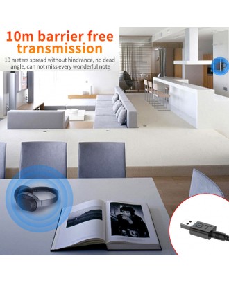 Mini USB Audio Transmitter Receiver Adapter Bluetooth 5.0 For  Car TV PC Speaker