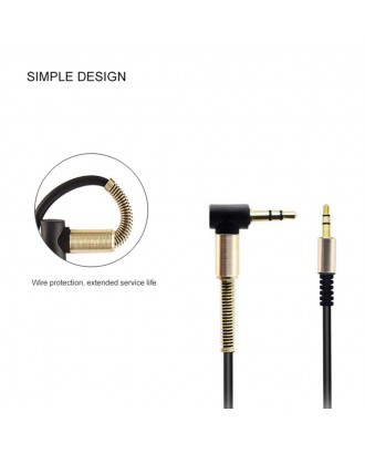 Optional Color Spiral 3.5mm Jack To Jack Audio Headphone Aux Coiled Auxiliary Cable Blue