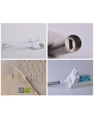 Portable USB Rechargeable LED Flashlights Waterproof Torch Aluminium Alloy Lamp