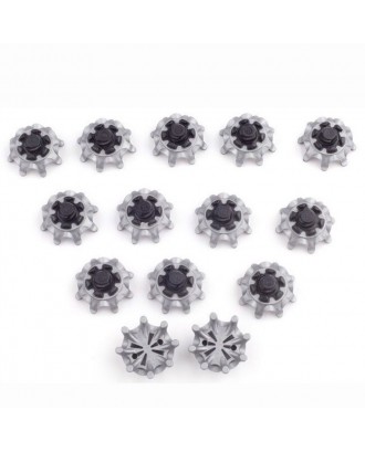 Golf Shoe Spikes Fast Spiral Golf Shoe Nails Grey-black Replacement Portable Shoe Nails
