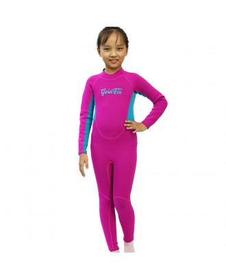 Kids Wetsuit Snorkeling Neoprene 2.5mm Thick Long Sleeve UV Protection Protection Diving Suit For Girls Boys