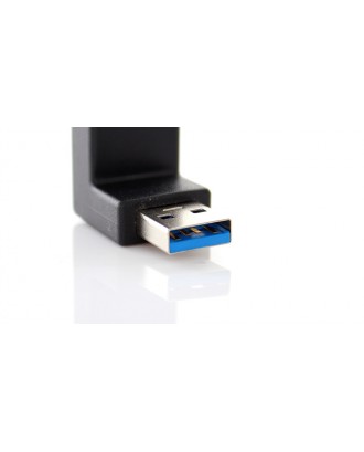 USB 3.0 Male to Female Vertical Upward Angled Adapter
