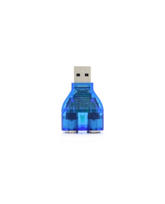 USB 2.0 to Two PS/2 Adapter for Keyboard and Mouse
