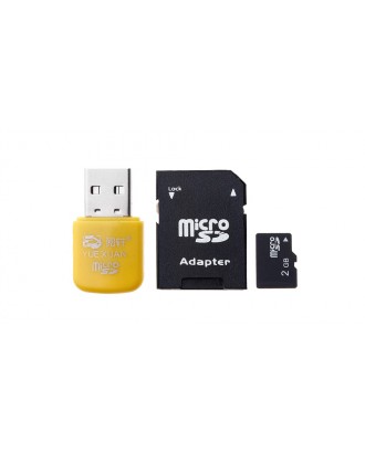 2GB microSDHC Memory Card w/ Card Adapter and Card Reader