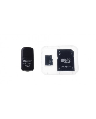 8GB microSDHC Memory Card w/ Card Adapter and Card Reader