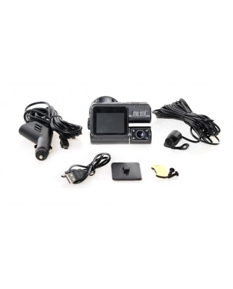 X6 2.0" LCD 8.0MP CMOS HD Wide Angle Car DVR Camcorder w/ Rearview Camera / TF / AV-Out