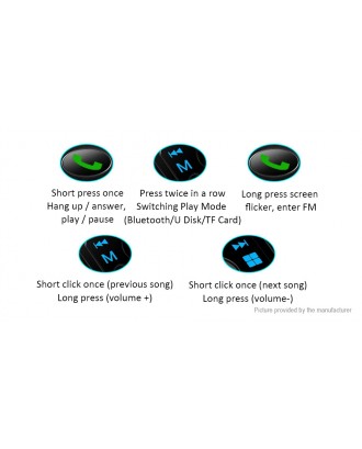 Bluetooth V5.0 Car Kit FM Transmitter MP3 Player