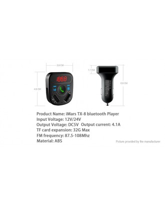 Bluetooth V5.0 Car Kit FM Transmitter MP3 Player