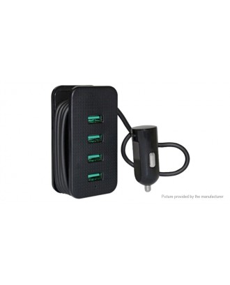 C8 Multifunction 4-Port USB Car Charger Power Adapter