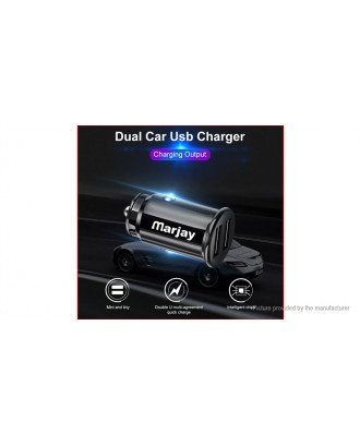 Marjay Mini Dual USB Car Charger Power Adapter