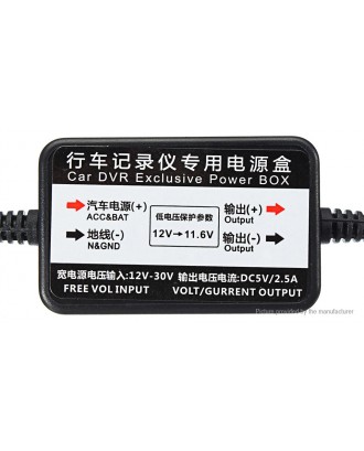 Car Hard Wire Kit Mini USB Hardwire for Dash Camcorder Vehicle DVR