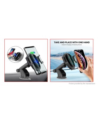 FDGAO B255 Car Qi Wireless Charger Air Vent Dashboard Mount Cell Phone Holder