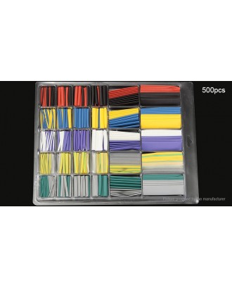 Heat Shrink Tubing Wire Cable Sleeving Wrap Tube Kit (500 Pieces)